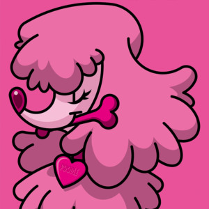 A3額付アートポスター プードル