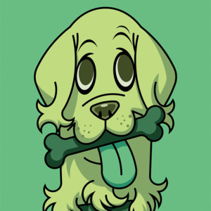 A2額付アートポスター ゴールデン・レトリバー