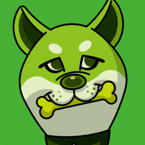 A3額付アートポスター 柴犬