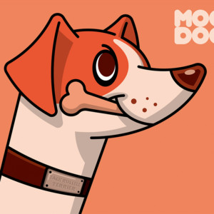 A3額付アートポスター ジャック・ラッセル・テリア