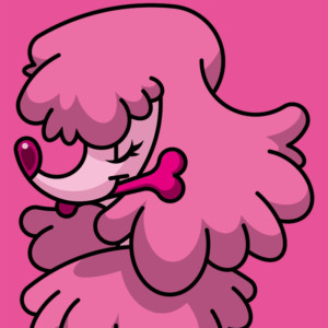 A3額付アートポスター プードル