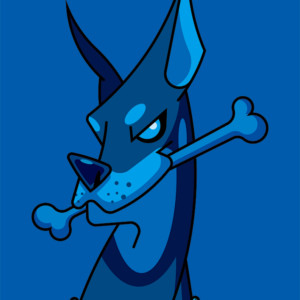 A2額付アートポスター ドーベルマン