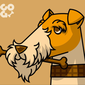 A3額付アートポスター ワイヤー・フォックス・テリア